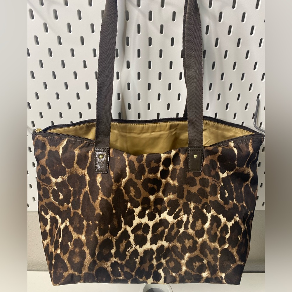 Authentic Cheetah/Leopard Coach tote/Shoulder bag W/Detachable Makeup Bag - Picture 9 of 15